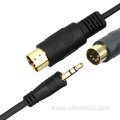 MiniDin Midi Plug To 3.5Mm transfer Audio Cable